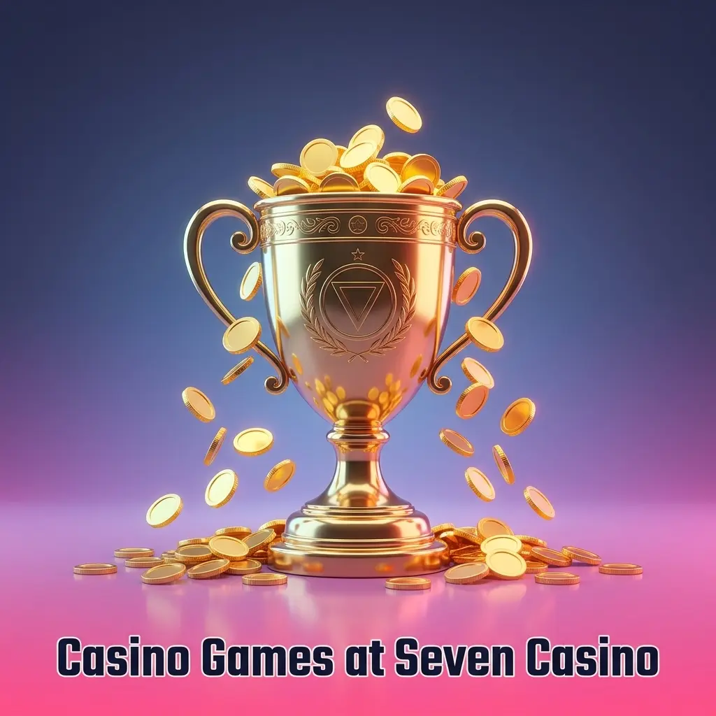 Seven Casino game lobby showcasing slots, live dealer tables, jackpots, and crash games from top software providers