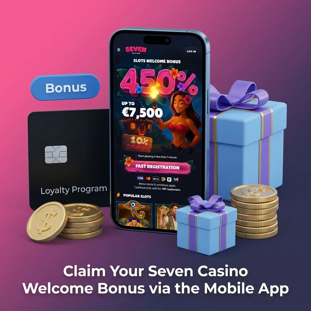 Seven Casino mobile app welcome bonus activation steps on iOS and Android devices