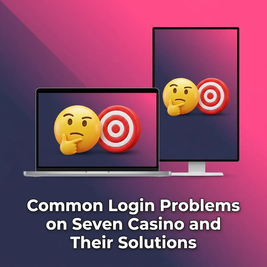 Seven Casino login troubleshooting guide showing common problems like forgotten passwords and account locks with solutions