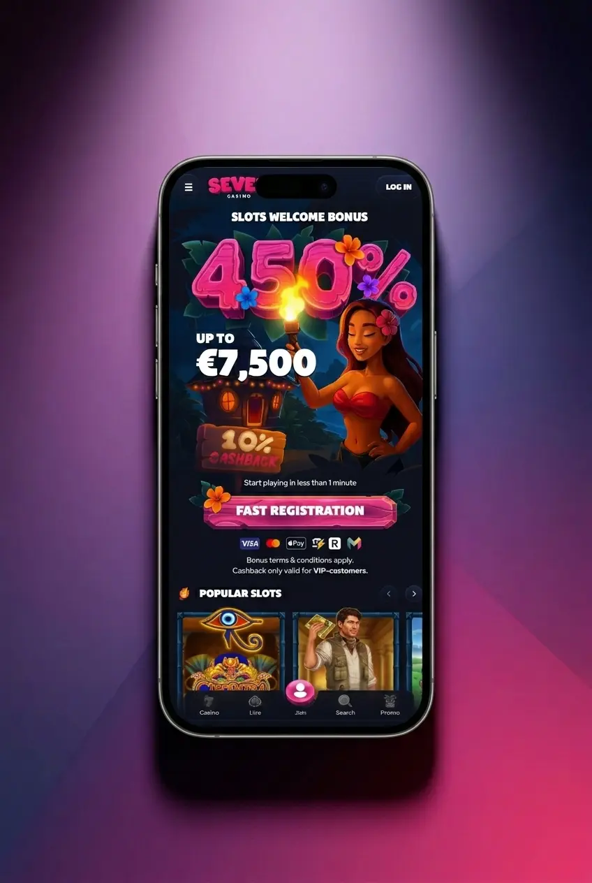 Step-by-step guide on how to bet on football at Seven Casino, from registration to placing a bet on a match