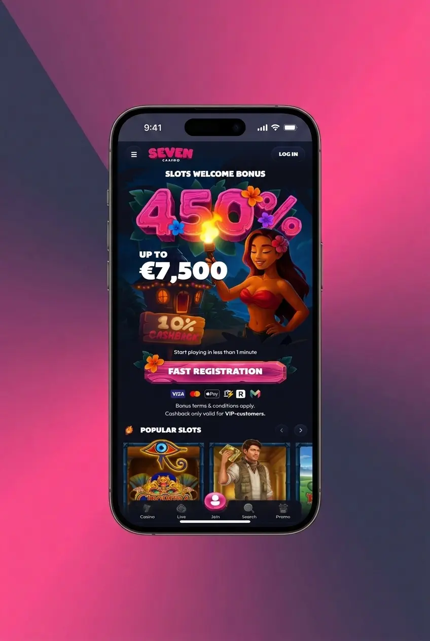 Step-by-step guide on how to claim a Seven Casino bonus for new UK players, covering registration to activation