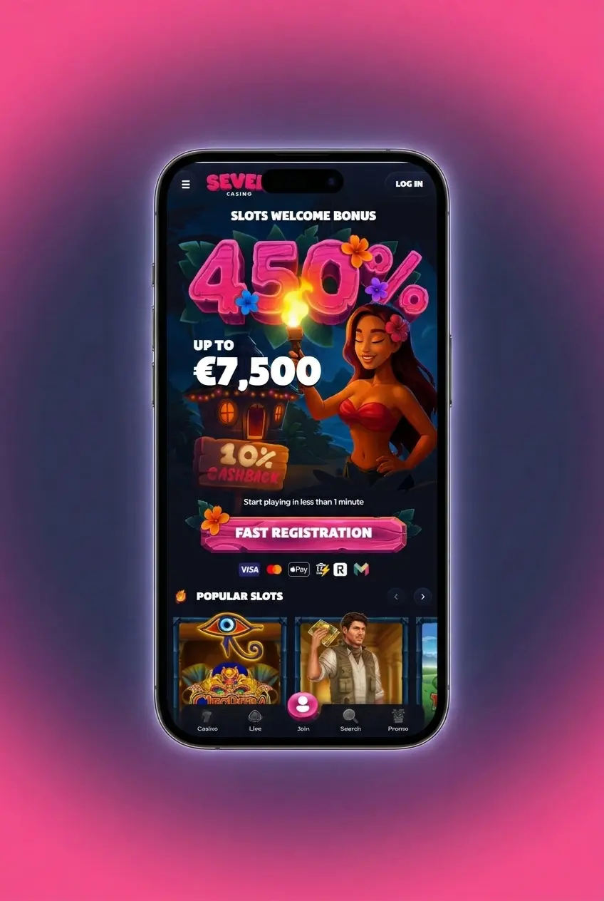 Step-by-step guide to claiming Seven Casino registration bonus on desktop screen