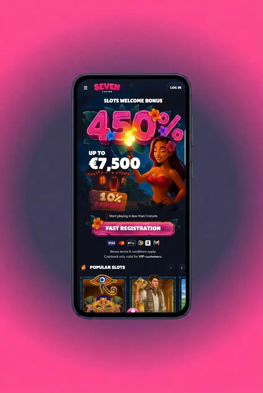Seven Casino Android app download steps showing APK installation guide for Android 6.0 and above on UK mobile devices