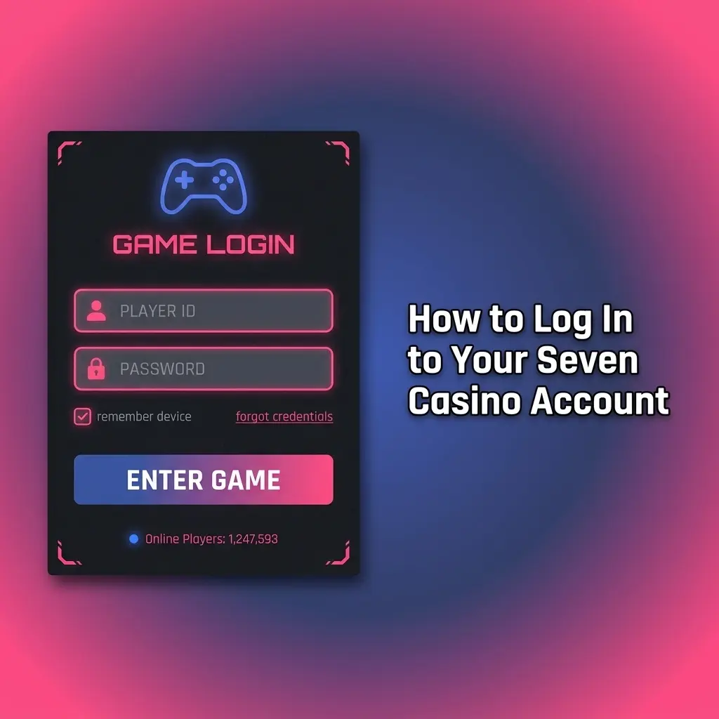 Seven Casino login page with email and password fields and Sign In button for account access