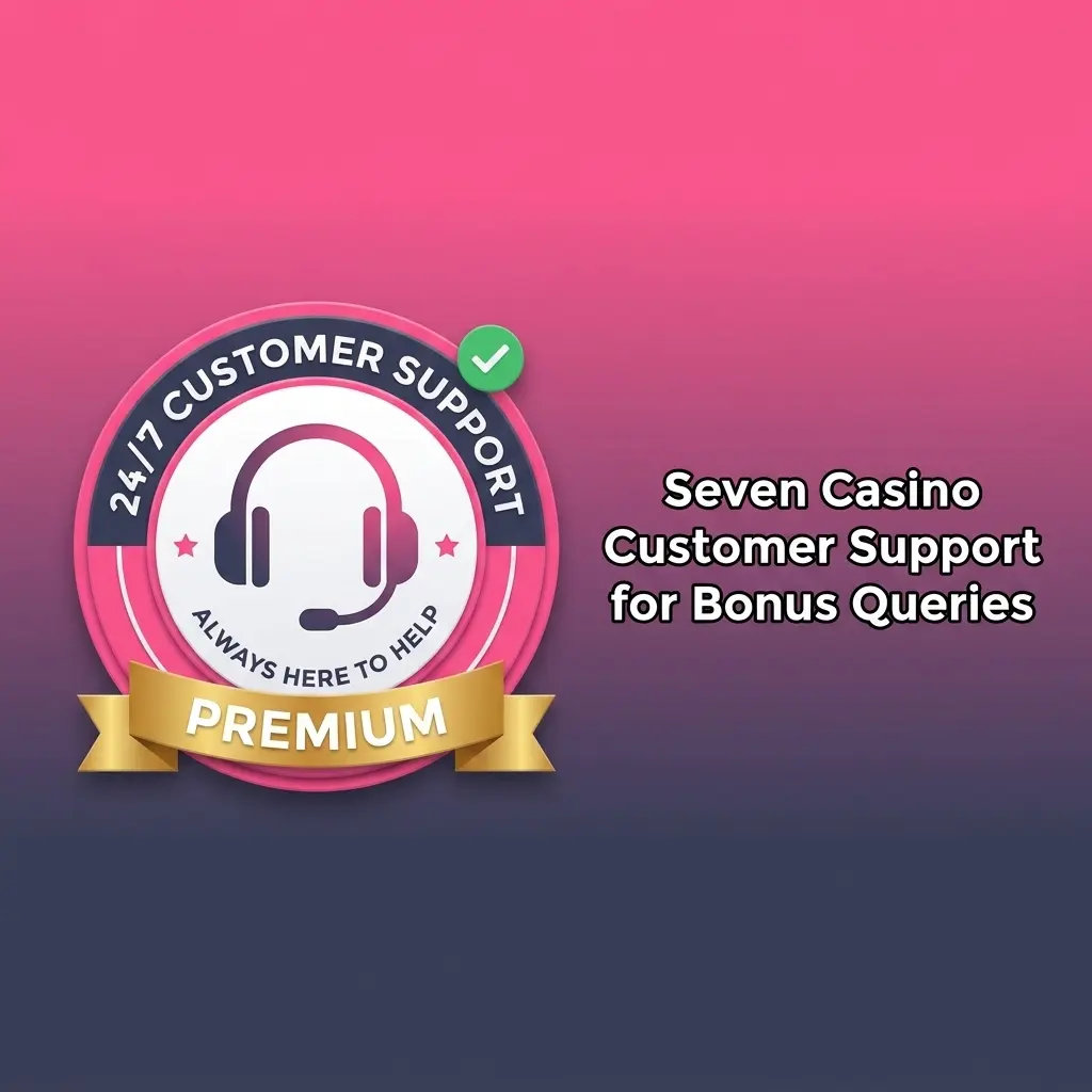 Seven Casino 24/7 customer support team helping players with bonus queries, promo codes, and promotions via live chat and email