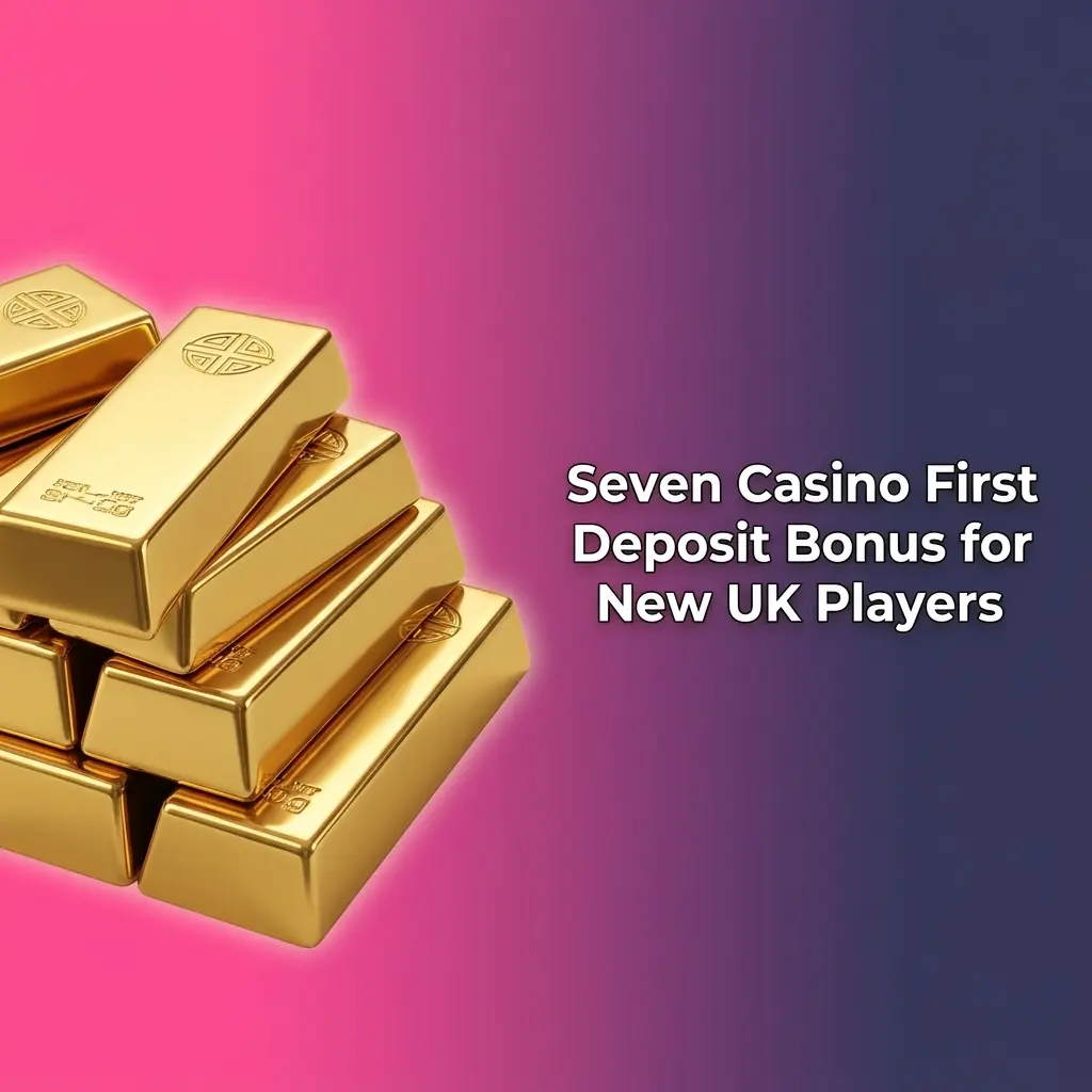 Seven Casino 450% first deposit welcome bonus up to £7,500 for new UK players on casino slots