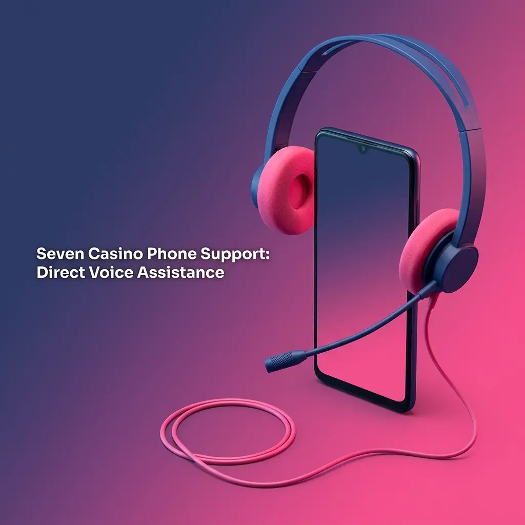 Seven Casino phone support agent providing direct verbal assistance to players for account and payment queries