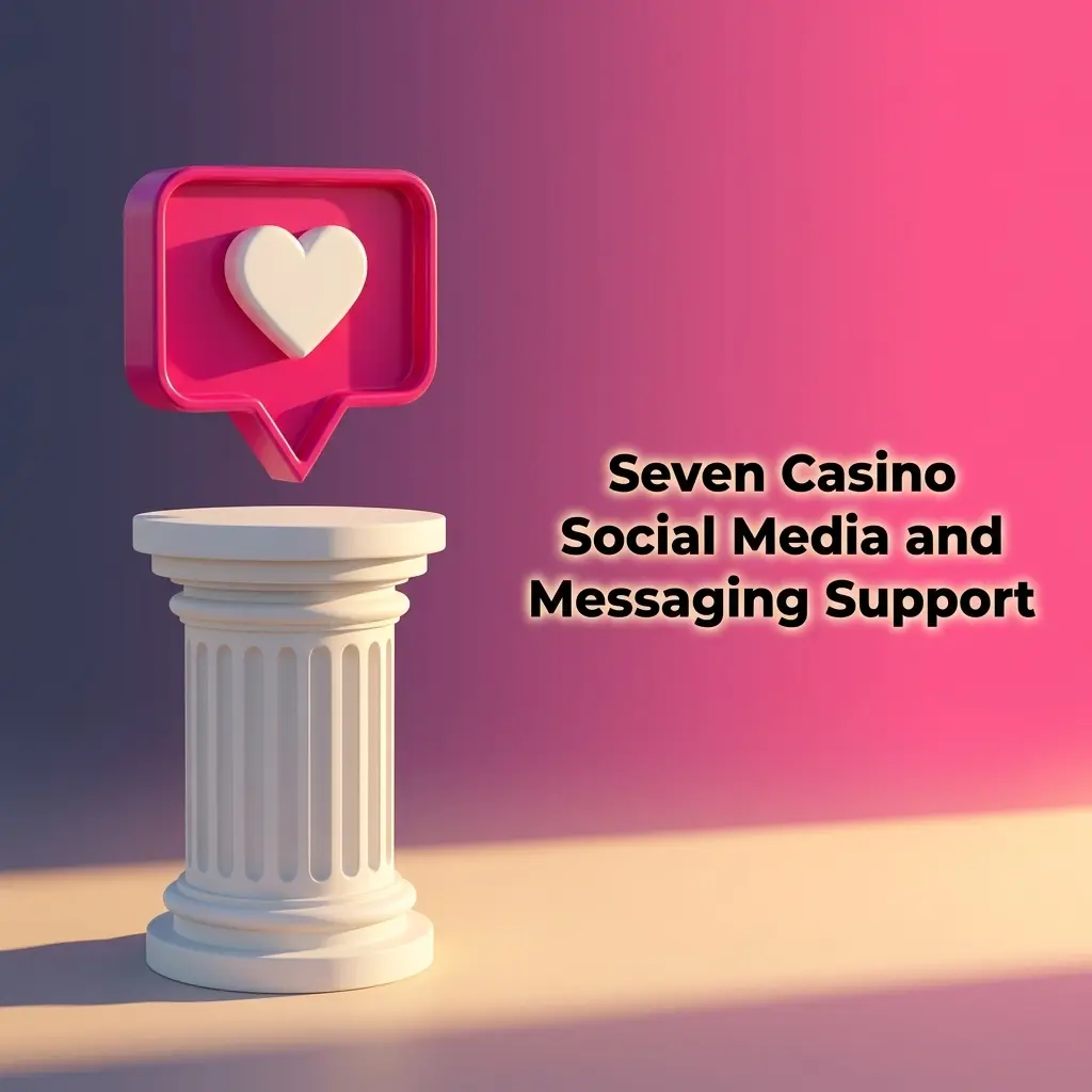 Seven Casino social media and messaging support channels for general enquiries, promotions, and non-urgent player updates
