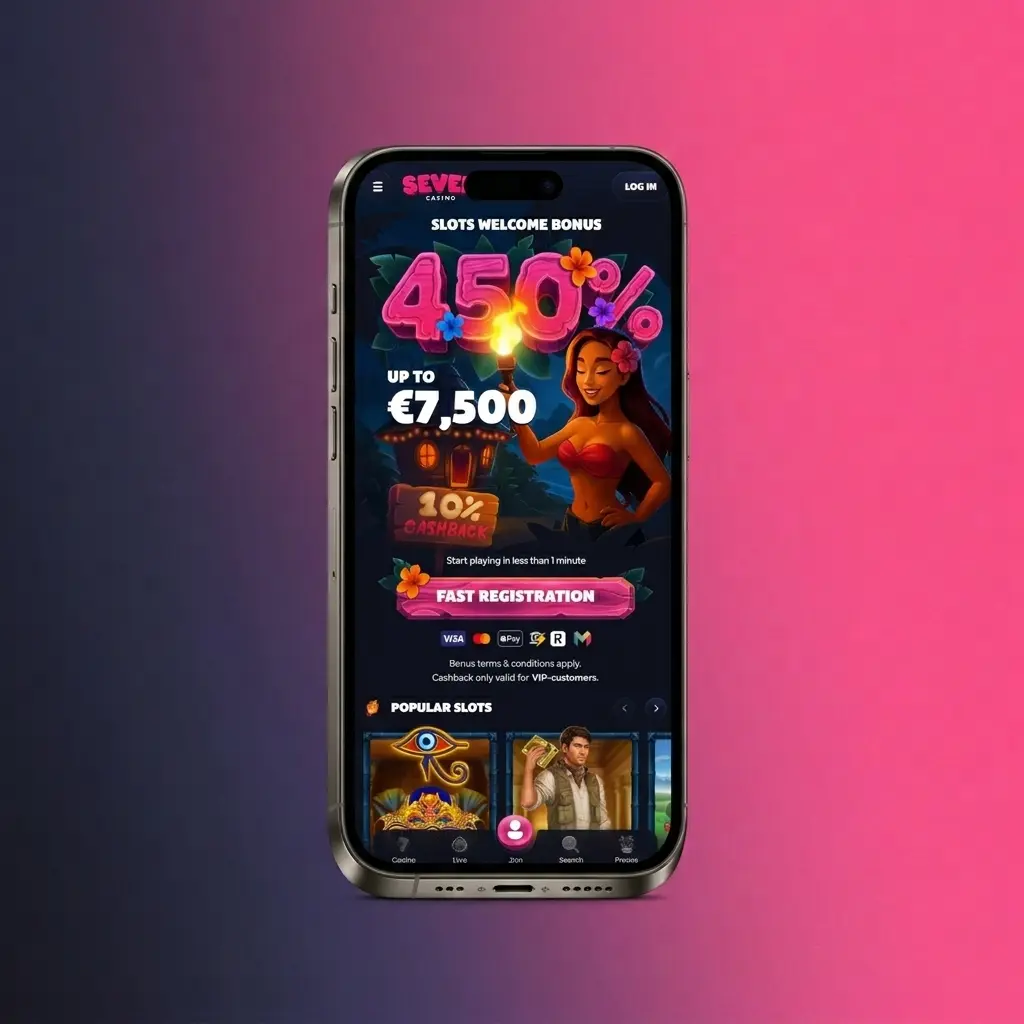 Seven Casino KYC verification steps showing ID upload, proof of address submission, and account activation process