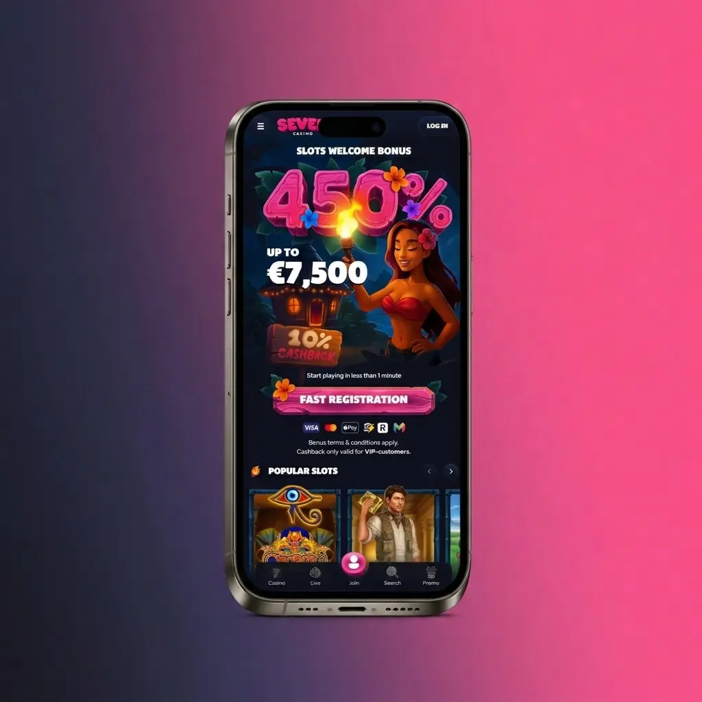 Seven Casino KYC verification steps showing ID upload, proof of address, and account activation process for UK players