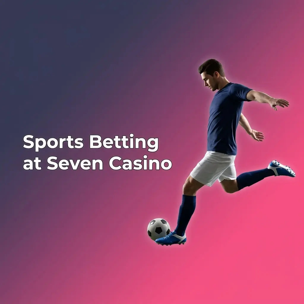 Seven Casino sportsbook interface showing betting markets for football, horse racing, tennis, and other sports for UK players