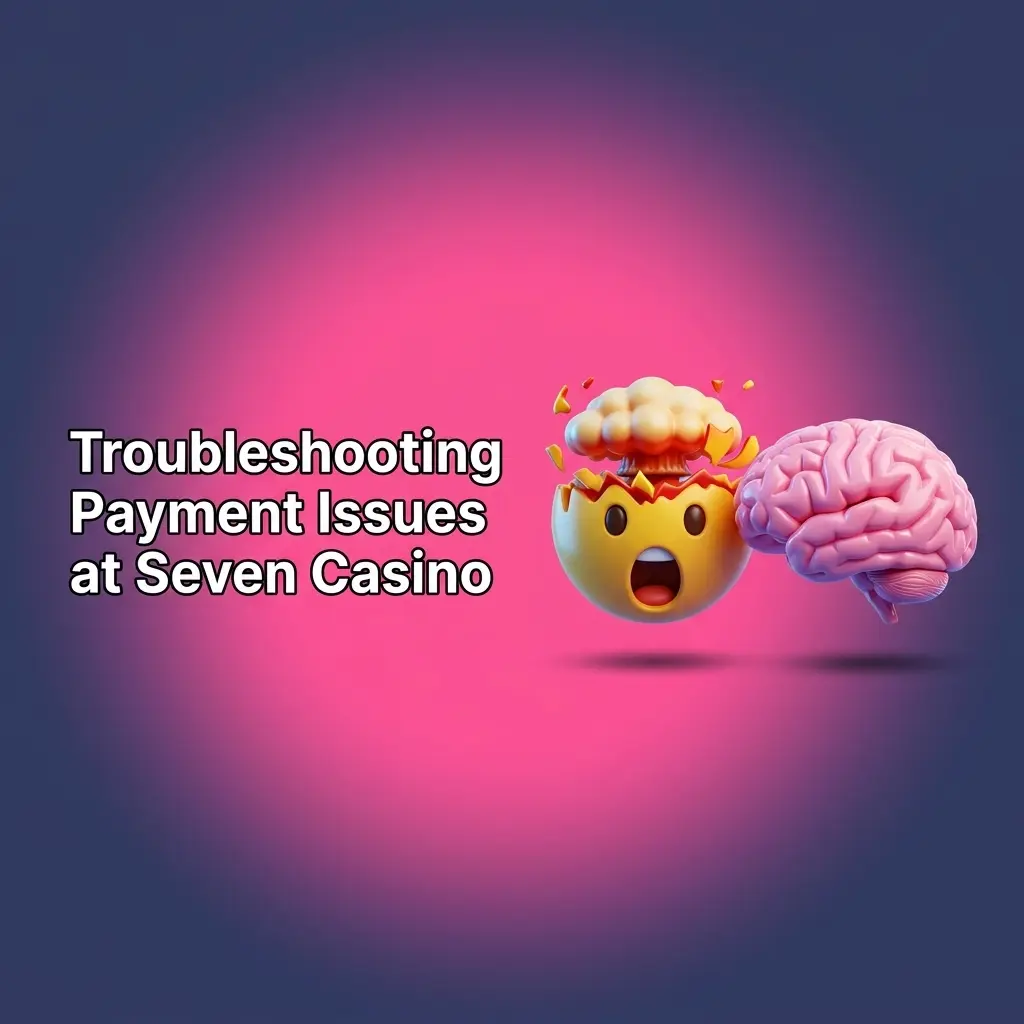 Seven Casino payment troubleshooting guide showing deposit failures, withdrawal delays, and card decline solutions for UK players