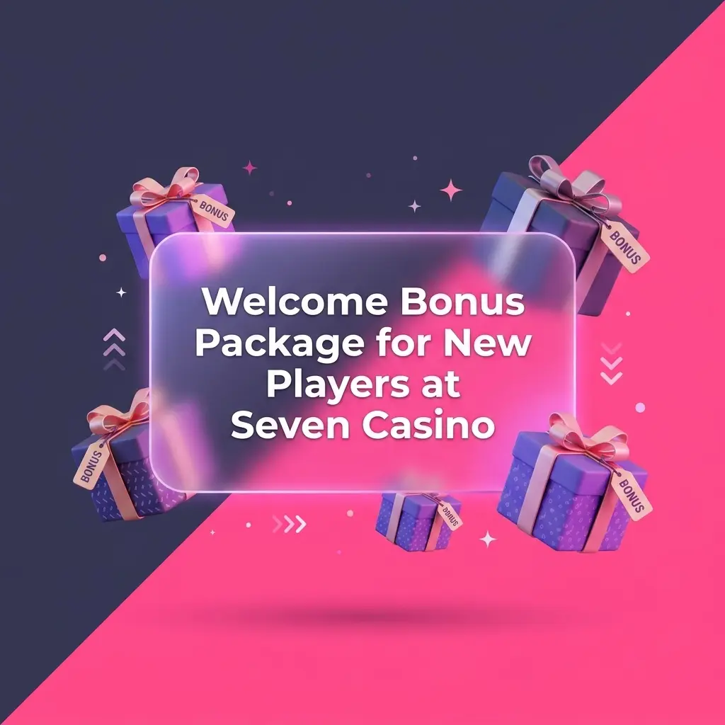 Seven Casino welcome bonus package offering 450% match up to €7,500 for new players on eligible slot games